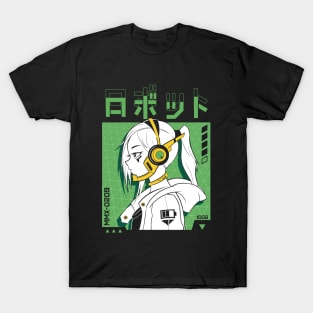 Cyberpunk Girl (Green) T-Shirt